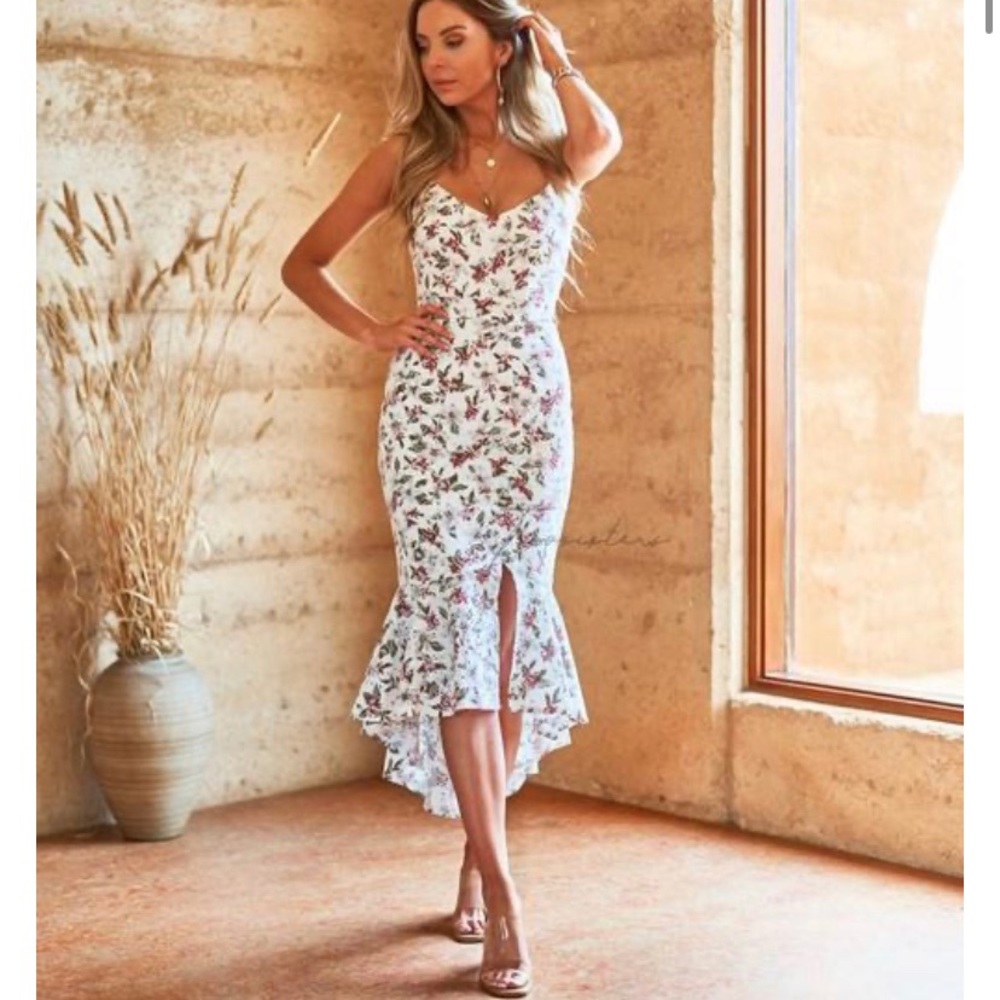 🔥⭐️Floral fitted flare dress⭐️🔥